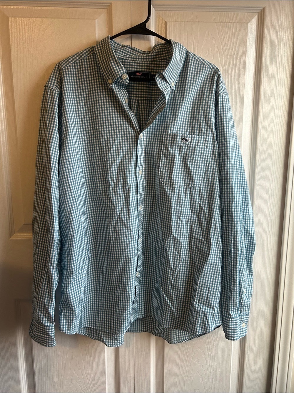Vineyard Vines Classic Gingham Button-Down Shirt – Size XL